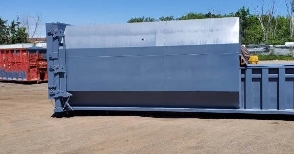 A used Marathon RJ250SC 34yd compactor with rebuilt cylinders